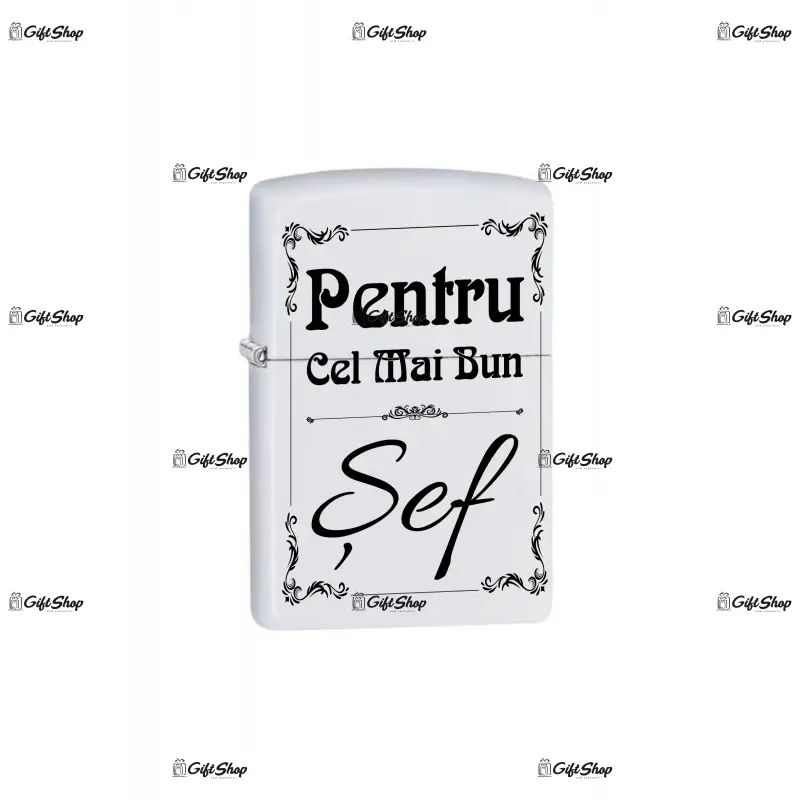 Cel mai bun sef, bricheta metalica gravata laser cu mesaj